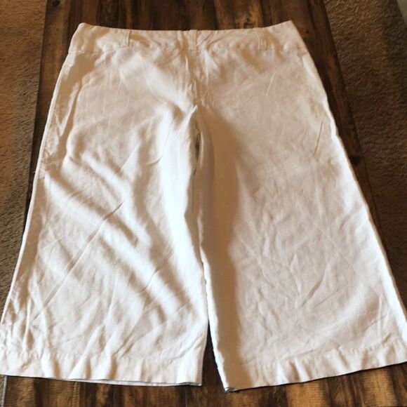 Maurice’s White Gaucho Capris Size 11/12 - Picture 7 of 8